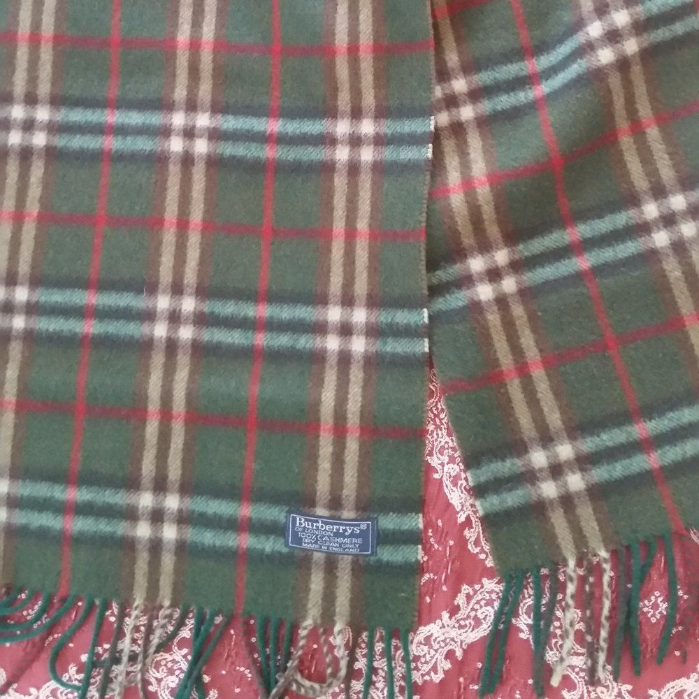 Burberry cashmere scarf unisex - Picture 3 of 4